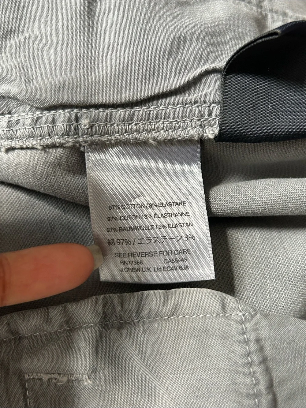 J.Crew Chino Shorts Gray Cotton Women’s 6 Coastal Classic